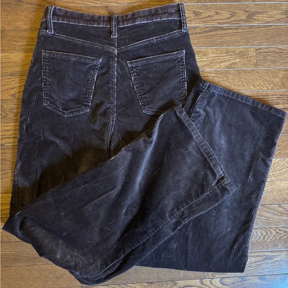Universal Thread Wide Leg Corduroy Pants - Dark Brown High Waist - Picture 3 of 3
